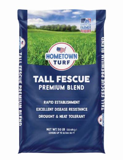 Blue Hometown Turf Tall Fescue Premium Blend Bag